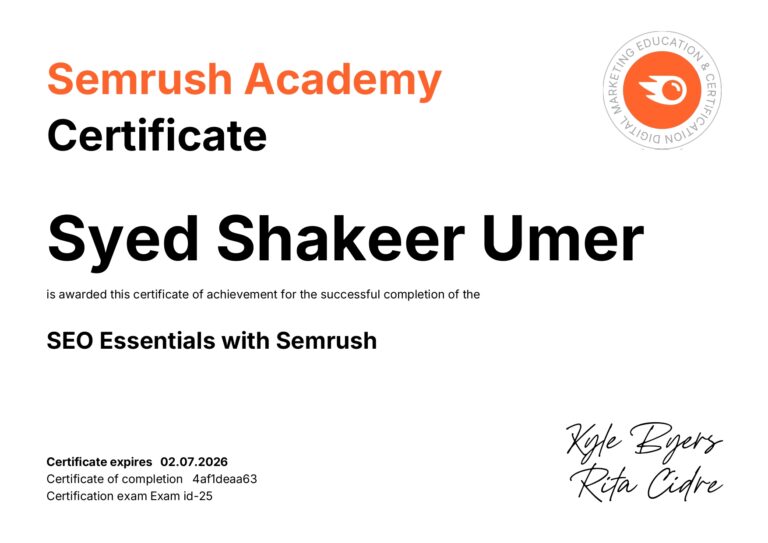 SEM Course – Semrush Academy